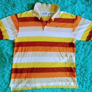 Lacoste vintage striped polo 3XL